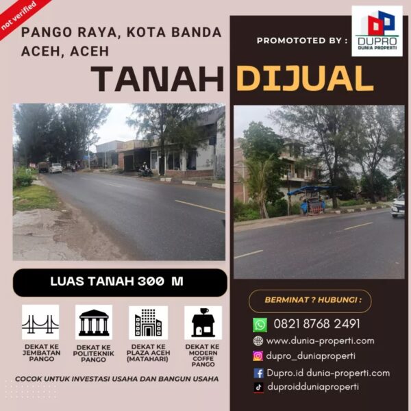 Tanah 300m² di Pango Raya – Strategis & Cocok Buat Usaha & investasi