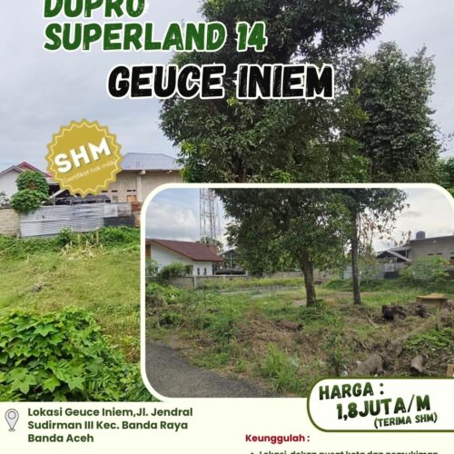 KAVLING GEUCE INIEM | SHM | BANDA ACEH