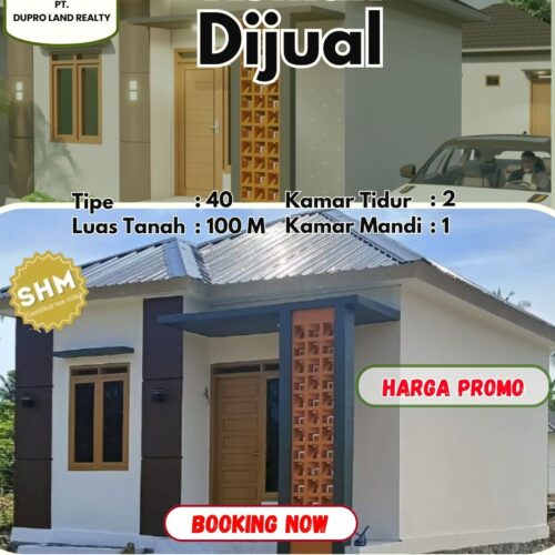 RUMAH SHM TIPE 40 DI GP.KALUT, ACEH BESAR – HARGA PROMO!
